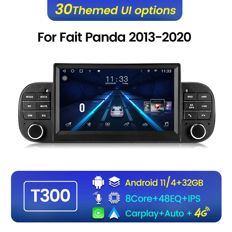 6.5'' Android Car Radio For Fiat Panda 2013-2020 Stereo Car Video  8Core+48EQ+IPS 4G LTE Car Multimedia Player No DVD| Alibaba.com