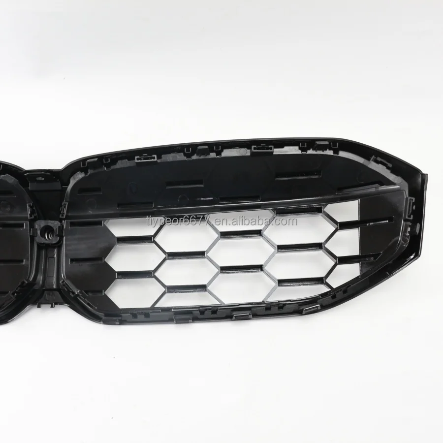 product tiypeor car front grille for bmw 3 series g28 2023 glossy black silvery abs front bumper kidney grill mesh grille-11