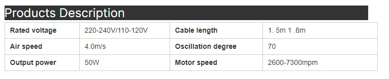 Bladeless Fan, 39inch, 3-Speed - detail 2