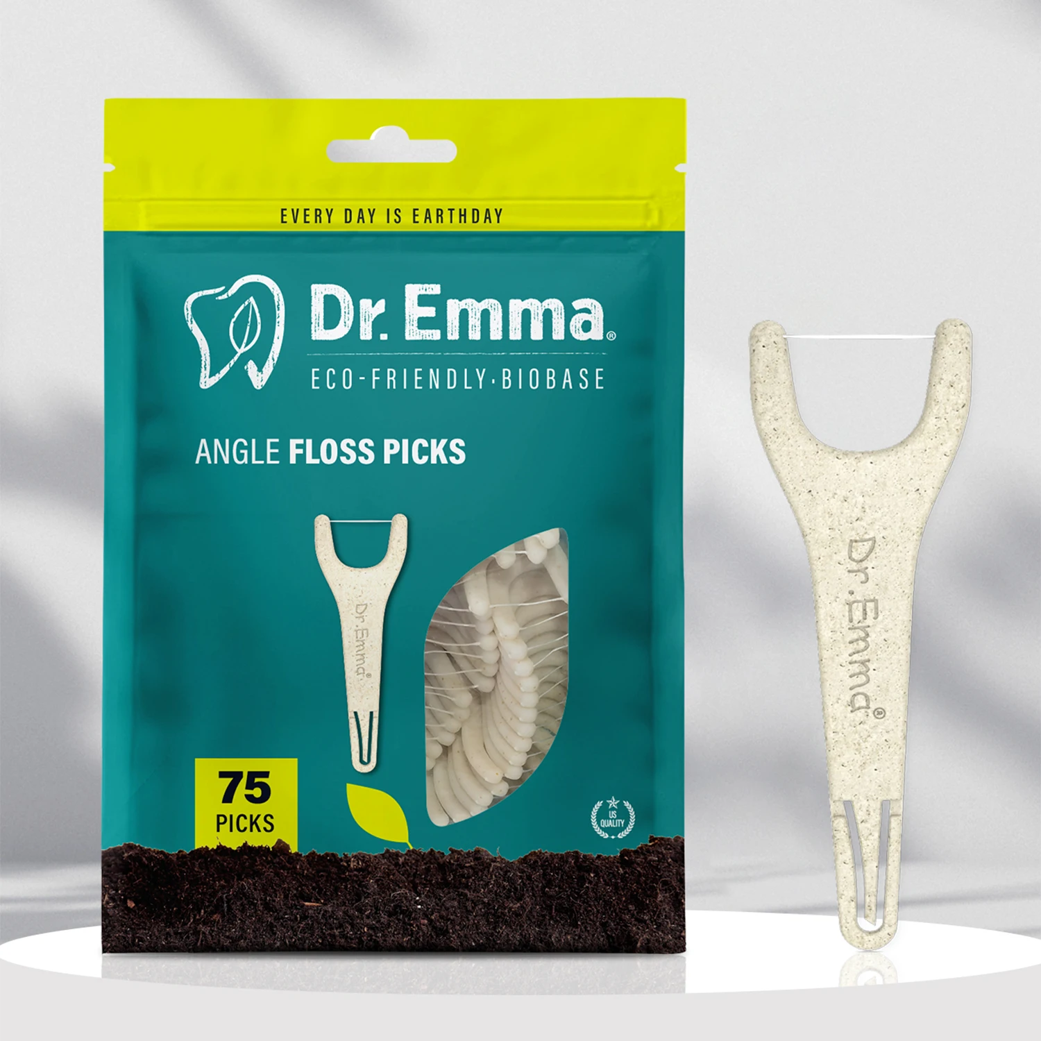 Eco Friendly Y Shape Toothpicks Mint Dental Picks Food Grade Handle