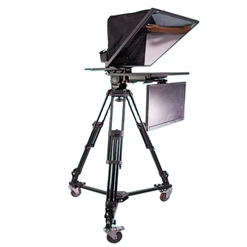 TS200 20 inch single screen tempered prompter glass studio teleprompter with remote control autocue broadcast prompteur