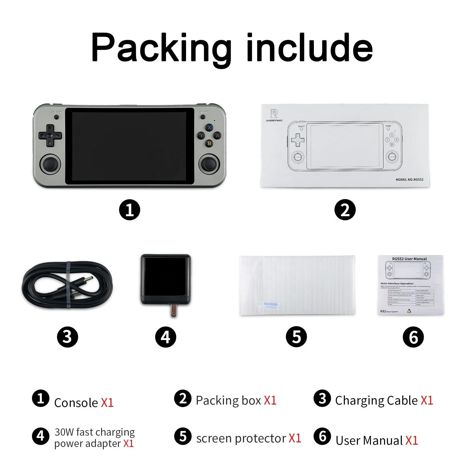 Anbernic RG552 Retro Video Game Console - Dual OS Android Linux