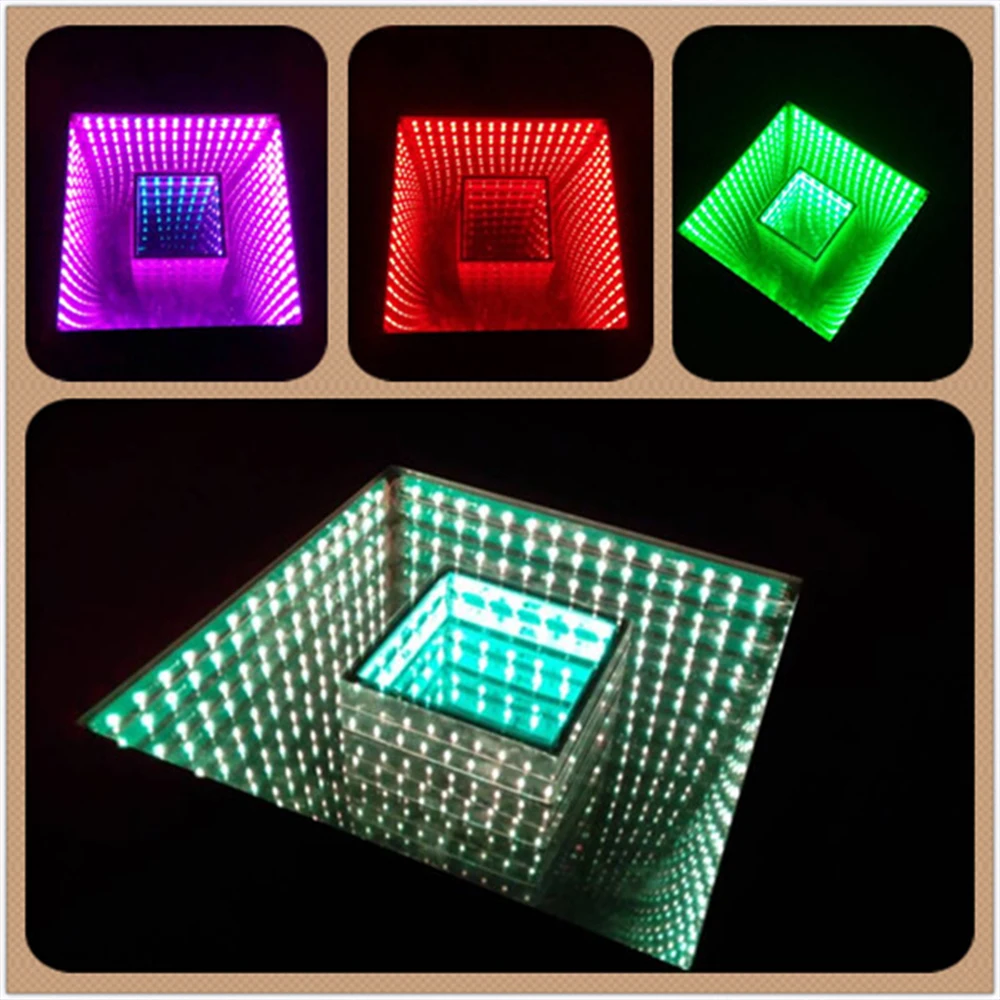 Magic Floor Tile RGB Mixing Led Dance Floor LED Light Brick Abyss Effect Decoration LED Infinite Mirror Dance Floor