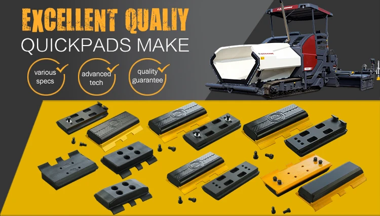 For VOGELE Tracked Pavers Rubber Track Pads 350mm Construction For VOGELE Tracked Pavers Rubber Track Pads 350mm Construction
