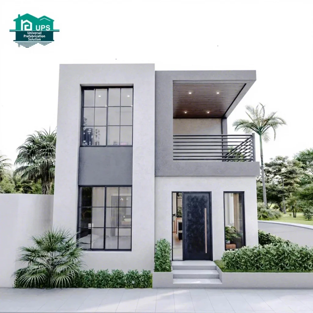 Luxury 240m2 Double-Decker Prefab Villa 4-5 Bedroom Suite with Bathroom and Gym Luxury Prefabricated Cement House