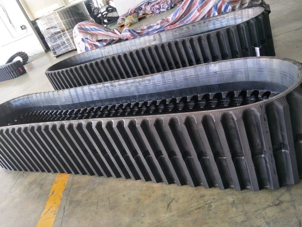 Replacement Carrier Dumper Morooka HNGM Rubber Track 600x100x80 Natural Rubber Steel Crawler Excavator Construction Machinery