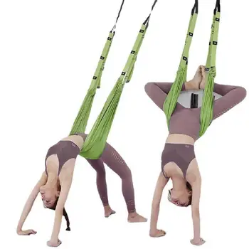 Anti-gravity lower back trainer aerial yoga strap elastic adjustable strap stretching belt