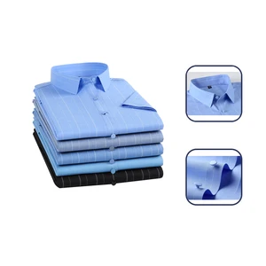 Factory Wholesale Short Sleeved Men's Business Office Cotton Shirts, Business Formal Wear Professional  Men's T-shirts