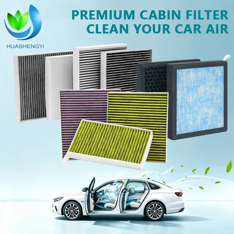 Automobile Cabin Air Filter Composite Activated Carbon Auto AC Filter for Air Purifying Car Air Conditioning Cabin Filter