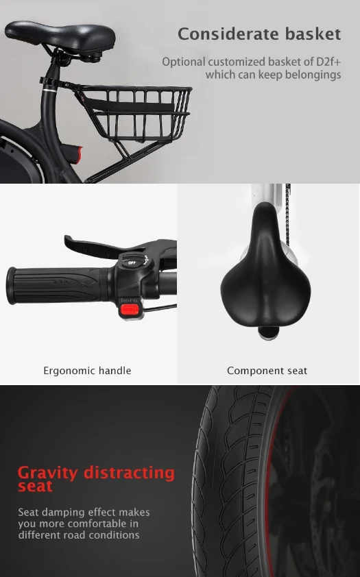 Ultimate Well-priced Hot-selling Foldable and Portable All Scenario D2F Patter Electric Bicycle