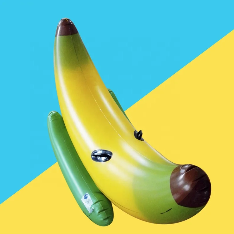 Children Adult Swimming Pool Floating Mat Inflatable Banana Shape
