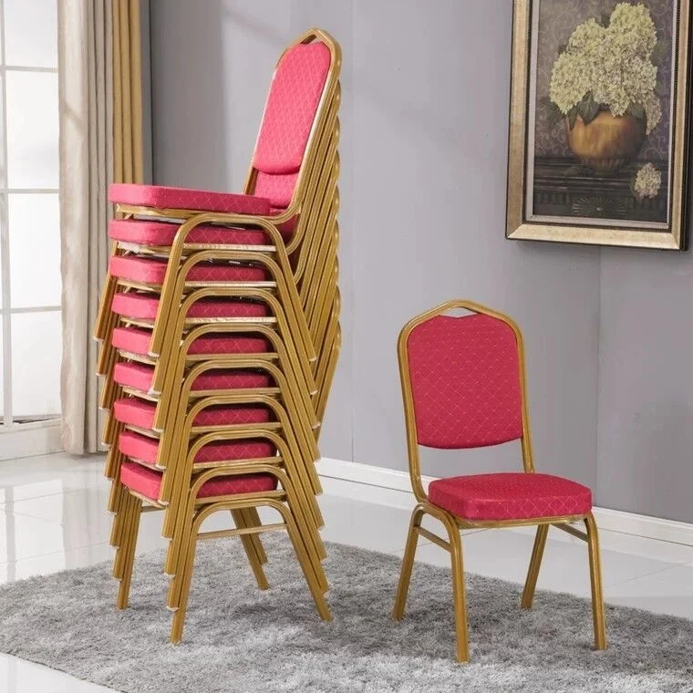 Conference Chair Red With Gold Frame main image 0