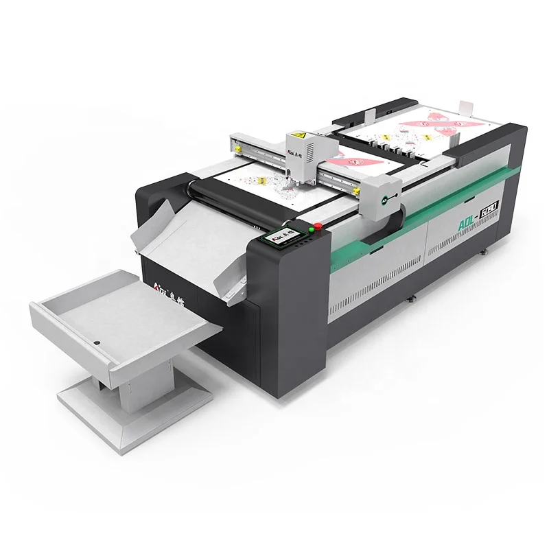 AOL-0604pas Digital Plotter Small Paper Cardboard Cutter Machine Business Cards Stickers Automatic Omron PLC New Used Motor Gear