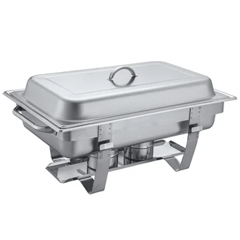 Buphex SS201 Economy Chafer 9L 633-1 Fixed Stand Chafing Dish with GN1/1x1 Food warmer for hotel, restaurant, buffet