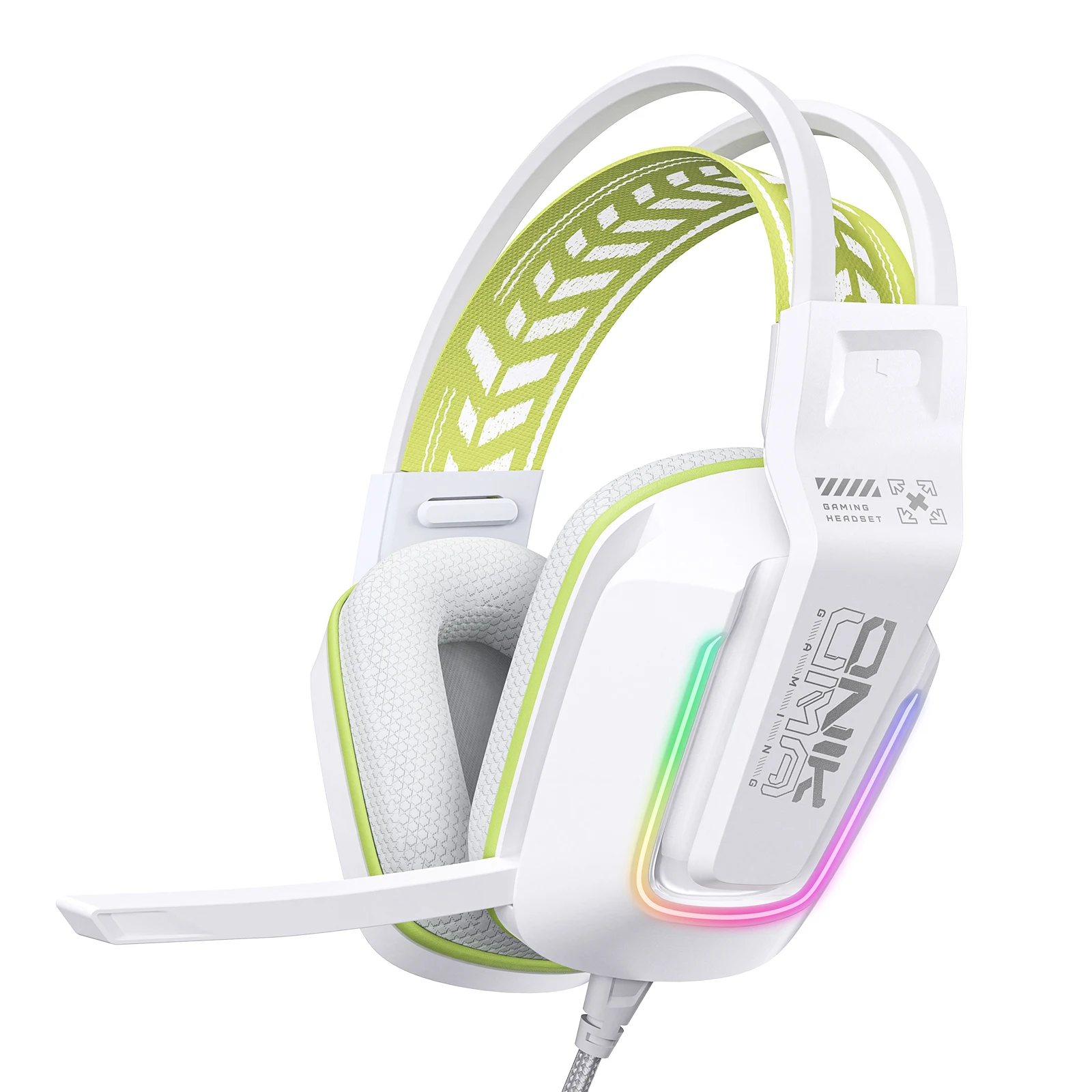 ONIKUMA X13 Gaming Headset - LED Lights & Noise-cancelling