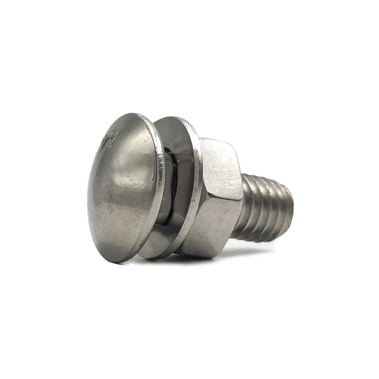 Sujetador OEM de alta resistencia M5 M6 M8, media rosca, pernos de acero inoxidable 8,8 de grado 304, perno y tuerca de carro escalonado