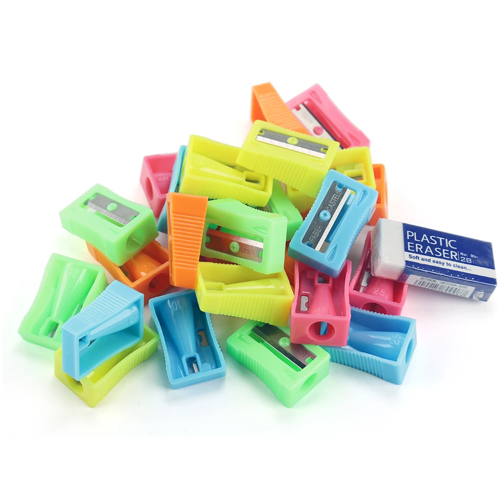 Macaron Color Small Portable Screw-free Integrated Hand-held Pencil Sharpener