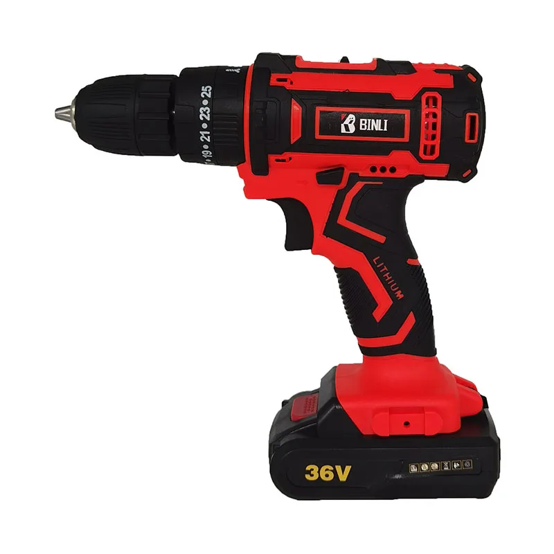 20V/24V/18V/24V Lithium Battery 710W 13Mm Brushless Double Speed Impact Drill