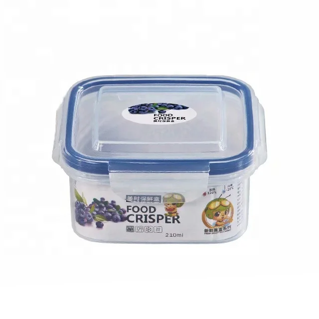 1250 ml Rectangular Airtight Plastic Snack Box Dry Food Biscuit Storage Container