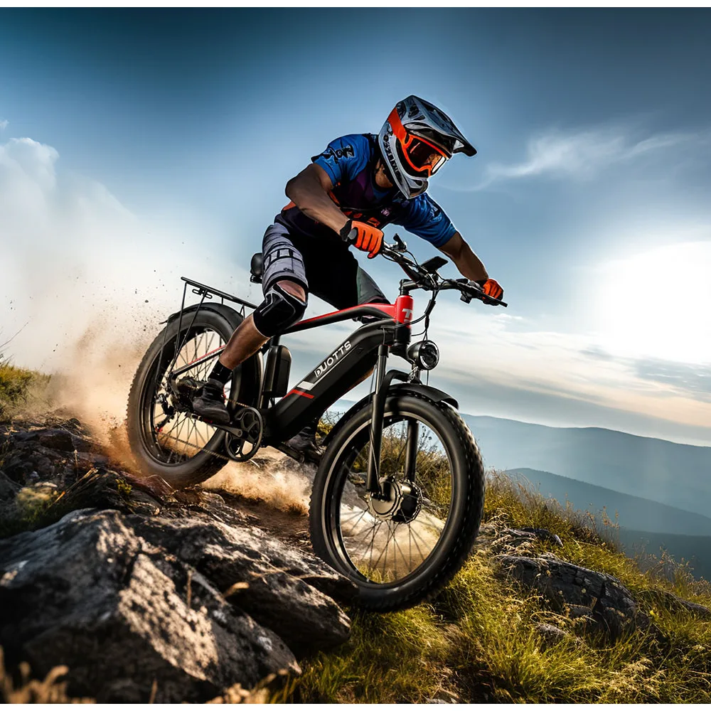 Duotts F26 Elektro fahrrad Fat Tire Elektrisches Mountainbike Doppel motor Offroad MTB Cycle 26*4.0 Ebike Beach Cruiser für Schn