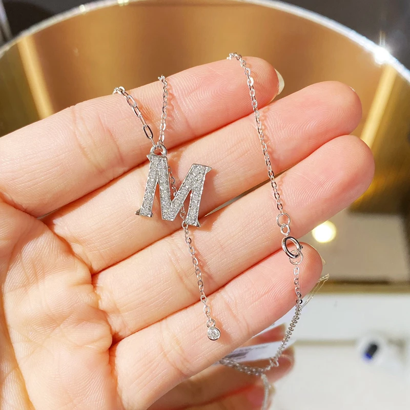 Paston Customized 18k Name Letter M Lab Grown Diamond