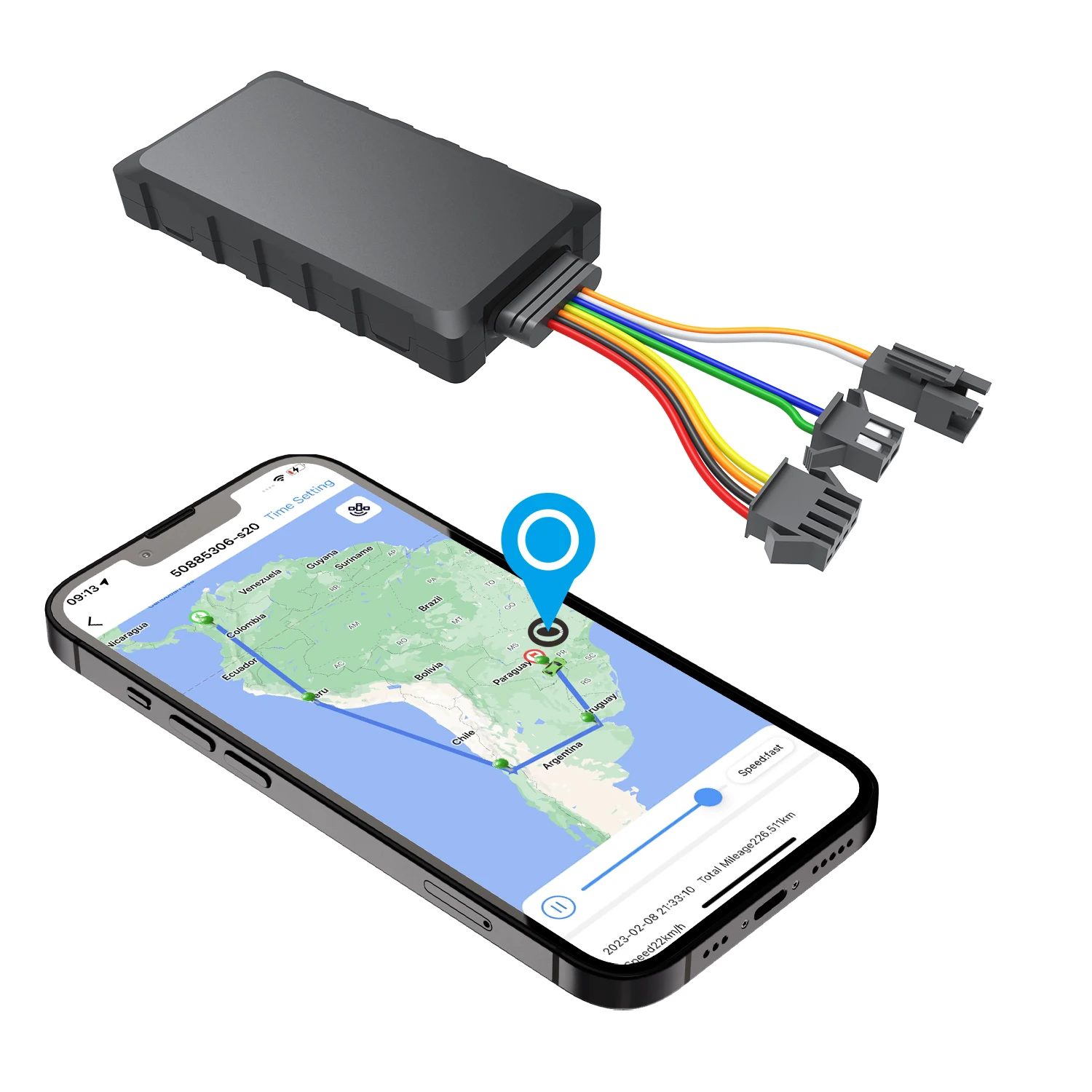 Real-Time 4G Vehicle GPS Tracker Smart Fleet Management Solution for Cars Live Fleet Tracking Device with 1 Year Roof Placement