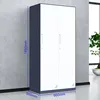 Gray and white two-door locker