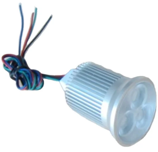 Lampe spot à Led RGB synchronisable DMX 4 fils 12v jeux de lumière  chromothérapie