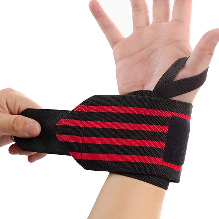 Weight Lifting Hand Support Wrist Wraps Bandage Brace Gym Straps Cotton 