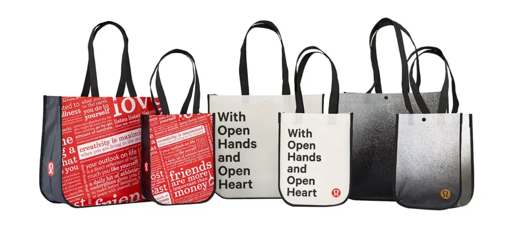 Lululemon Bags - Promotional Totes with Round Corners