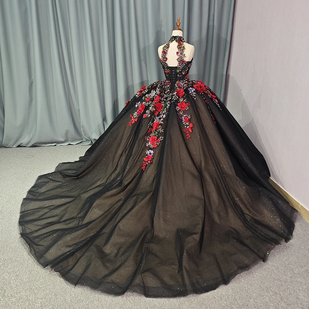 red black and white quinceanera dress Off-Shoulder Ball Gown by Rachel Allan RQ5001