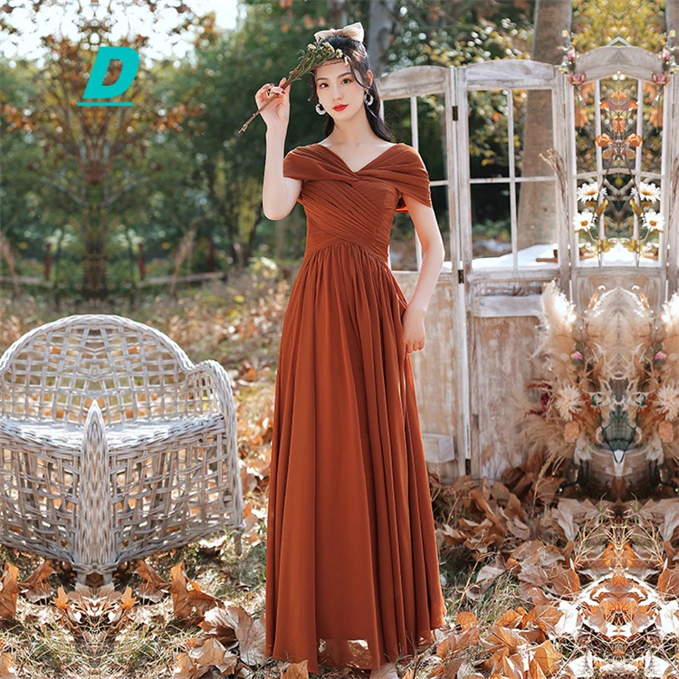 brown dress costume Camielle Brown Maxi Dress - US 6 main image 1