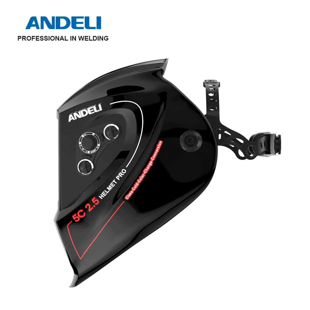 ANDELI Солнечная Авто Затемнение Сварочный Шлем с большим экраном True Color шлифования сварочный шлем ME980H защитный оборудование для