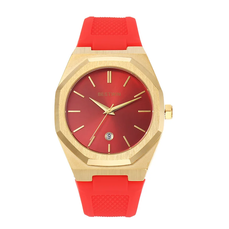 Colorful Sport Silicone Jelly Quartz Watch for Men  display picture 2