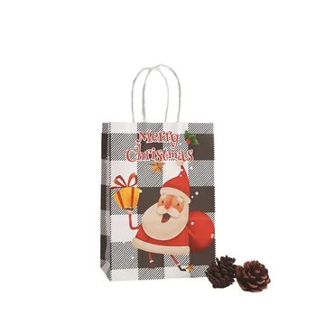 Kraft paper shopping bag Christmas Snowman gift bag Party gift cartoon wholesale bags