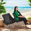 Black low moon chair
