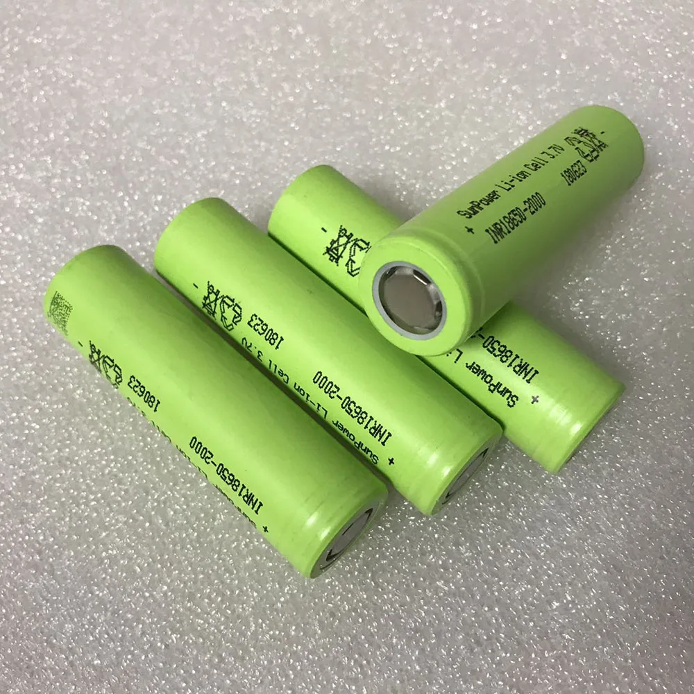 High Capacity 18650 Power battery INR 2000mAh 3.7v 3C Discharge Rate ...