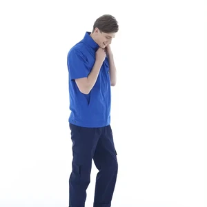 Summer Short Sleeve Anti-Static Breathable Cotton Abrasion Resistant Work Shirt Work Uniform Mechanical Clothing Factory