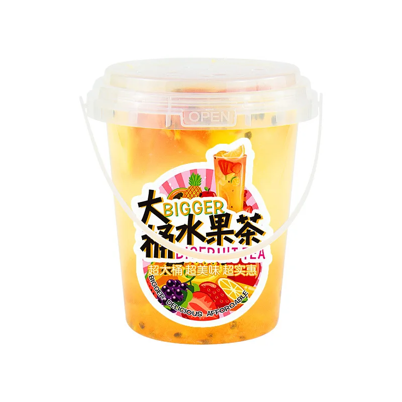 Big Size 500ML 1000ML 1500ML 2000ML Food Grade Package Bucket Good Leakproof Takeaway PP Bucket With Handle