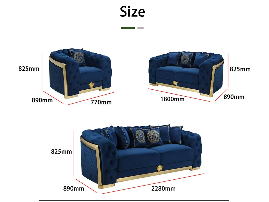 Modern Minimalist Black And Gold Sectional Canapes Salon Mbel Velvet