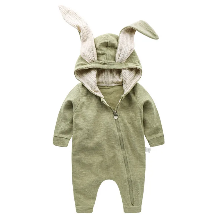 Baby bunny ears hoodie onesie best sale