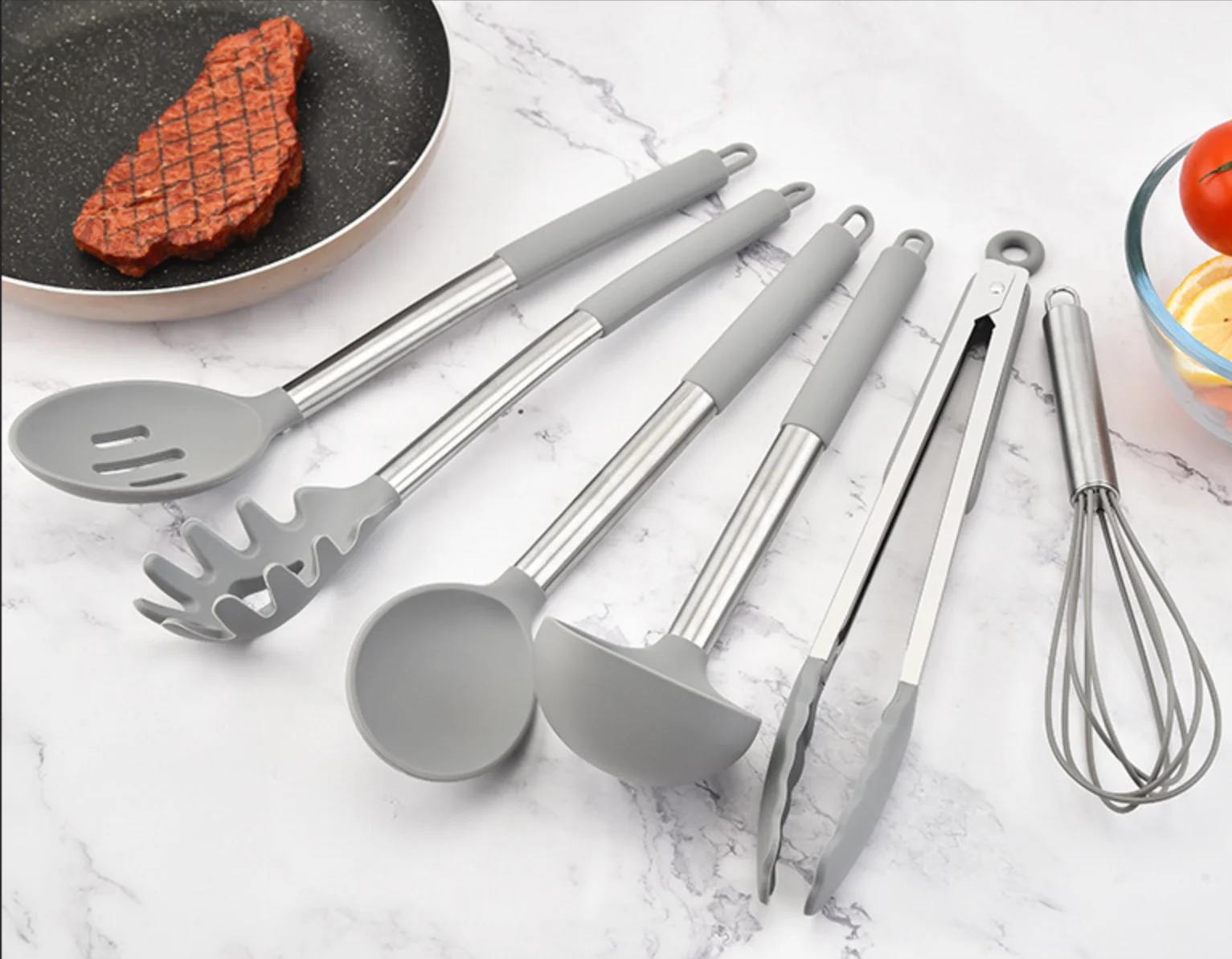 14 Pieces Kitchen cooking tools kitchenware stainless steel Handle Silicone kitchenware set
