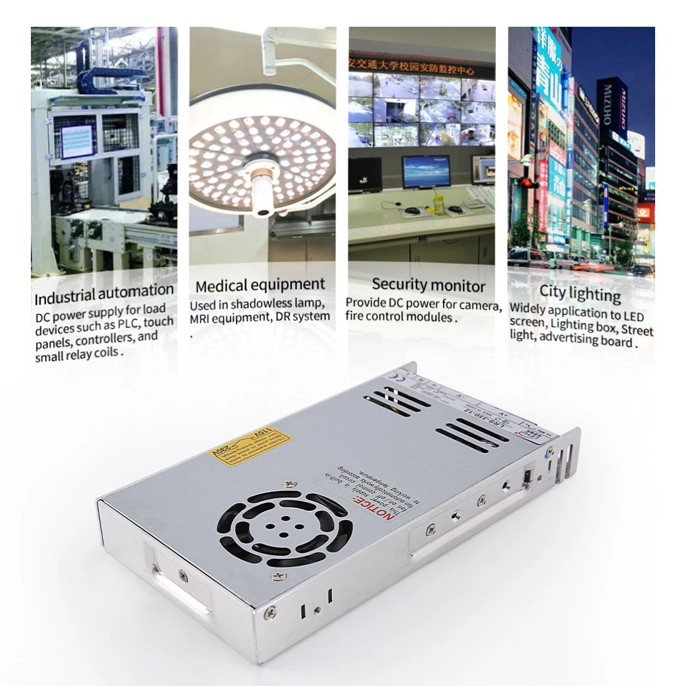 lrs電源 LRSシリーズ電源 LRS-350 5V 12V 24V 36V 48V シングル出力密閉型スイッチング電源(15V,1
