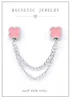 Catena in argento rosa con quadrifoglio