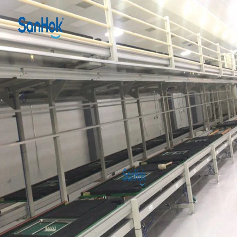 1 Year Warranty Automatic Tooling Board Chain Conveyor 65 Inches LED TV Assembly Line With PLC Control System