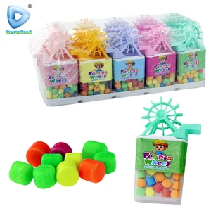 Hot Selling Plastic Cartoon Ferris Wheel Whistle Toy With Candy