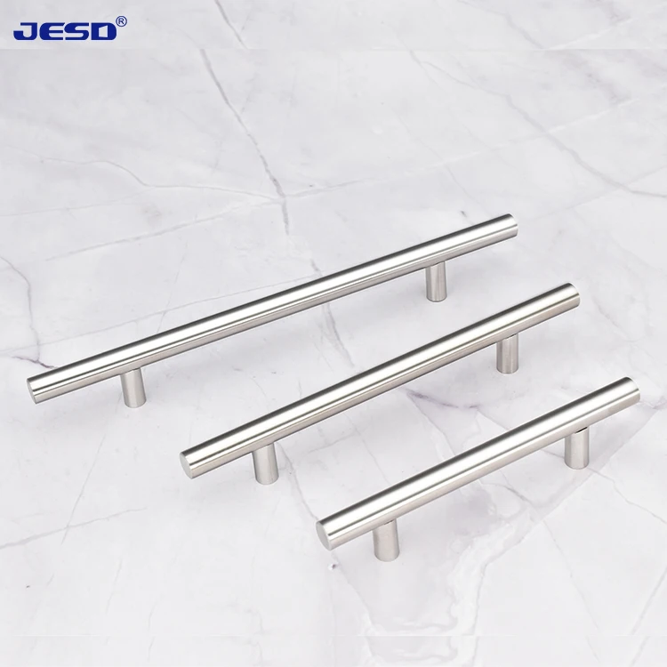 JESD Hardware Stainless Steel Solid Cabinet Drawer Knob Modern Simple Furniture Kitchen Cupboard Door Handle