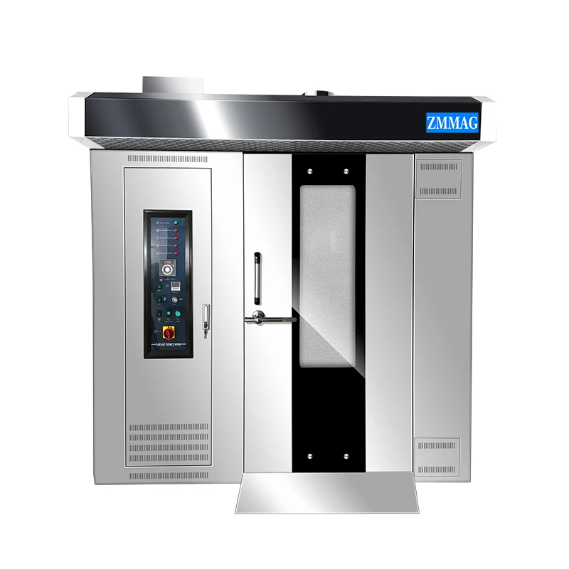 Zhengmai Bakery Machine Bread Steam Oven Digital Control Panel Bakery Oven 32 Trays Rotary Oven