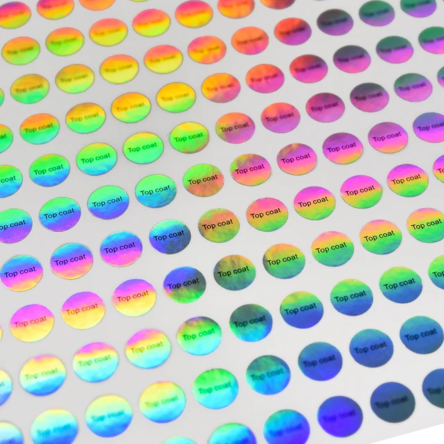 Custom Logo Printing Holographic Stickers Sheet Adhesive Labels Hologram Stickers For Business