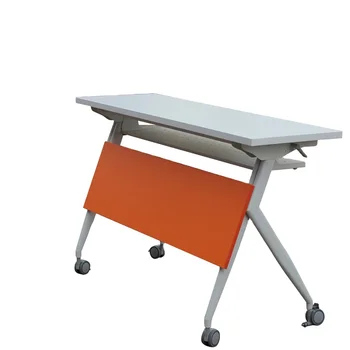 cheap training room folding camp table with fold away table top